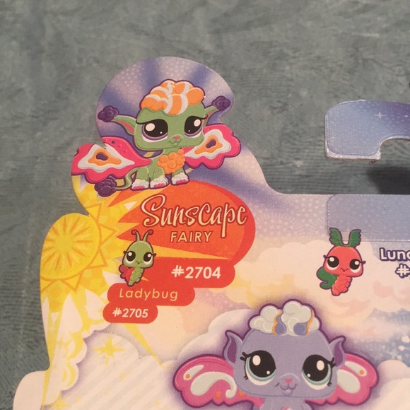 Littlest PetShop Fairies NEW Sunscape Fairy #2704 Ladybug #2705 Shimmering Sky - Picture 10 of 10